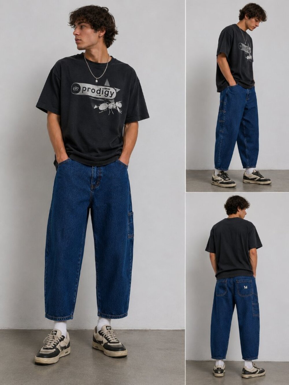 Monet Skateboards Baggy Wide Leg Jeans Size 32